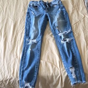 KanCan Medium Blue Ripped Skinny Jeans